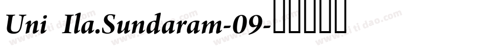 Uni Ila.Sundaram-09字体转换